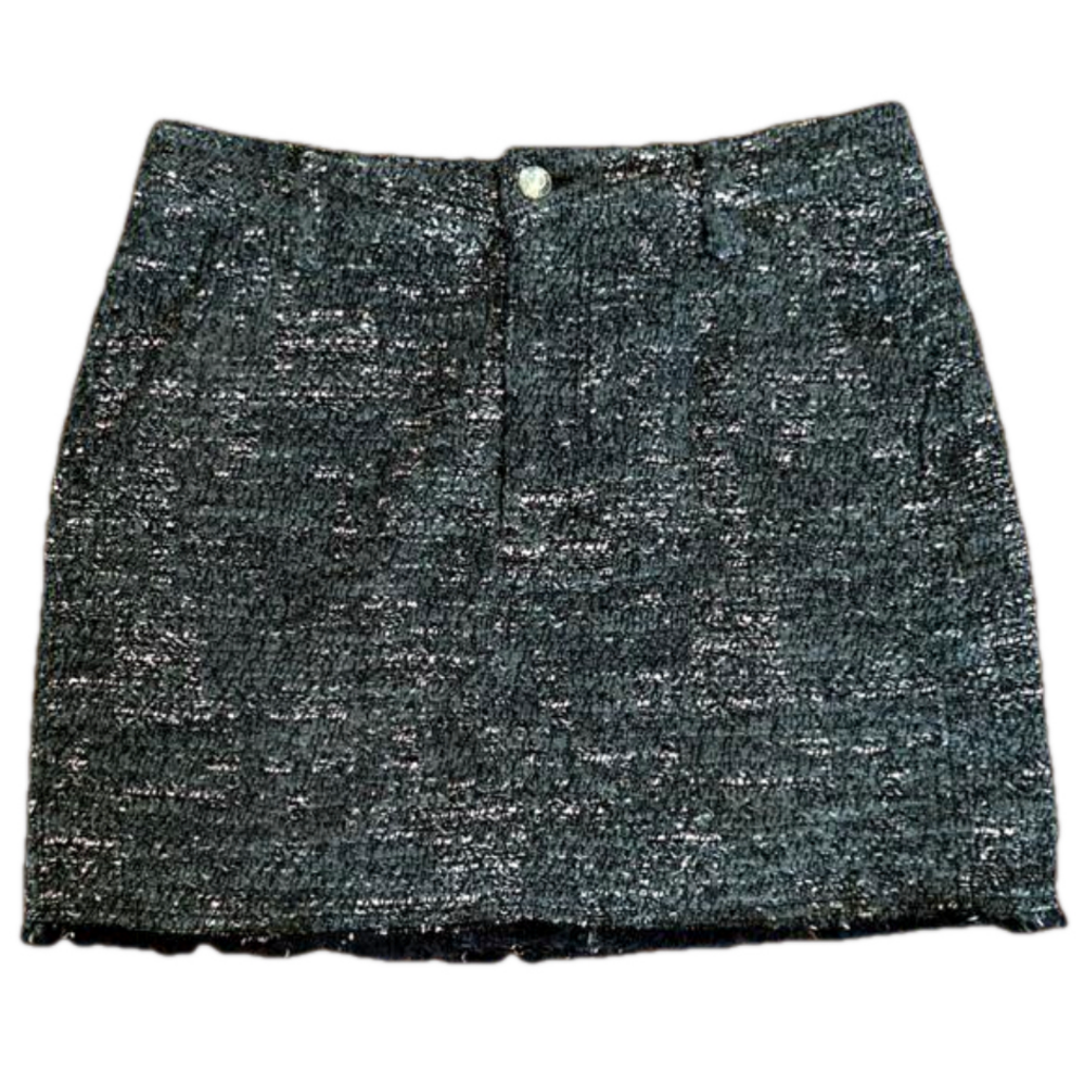 Derek Lam 10 Crosby Tweed Fringe Hem Skirt- Size 0